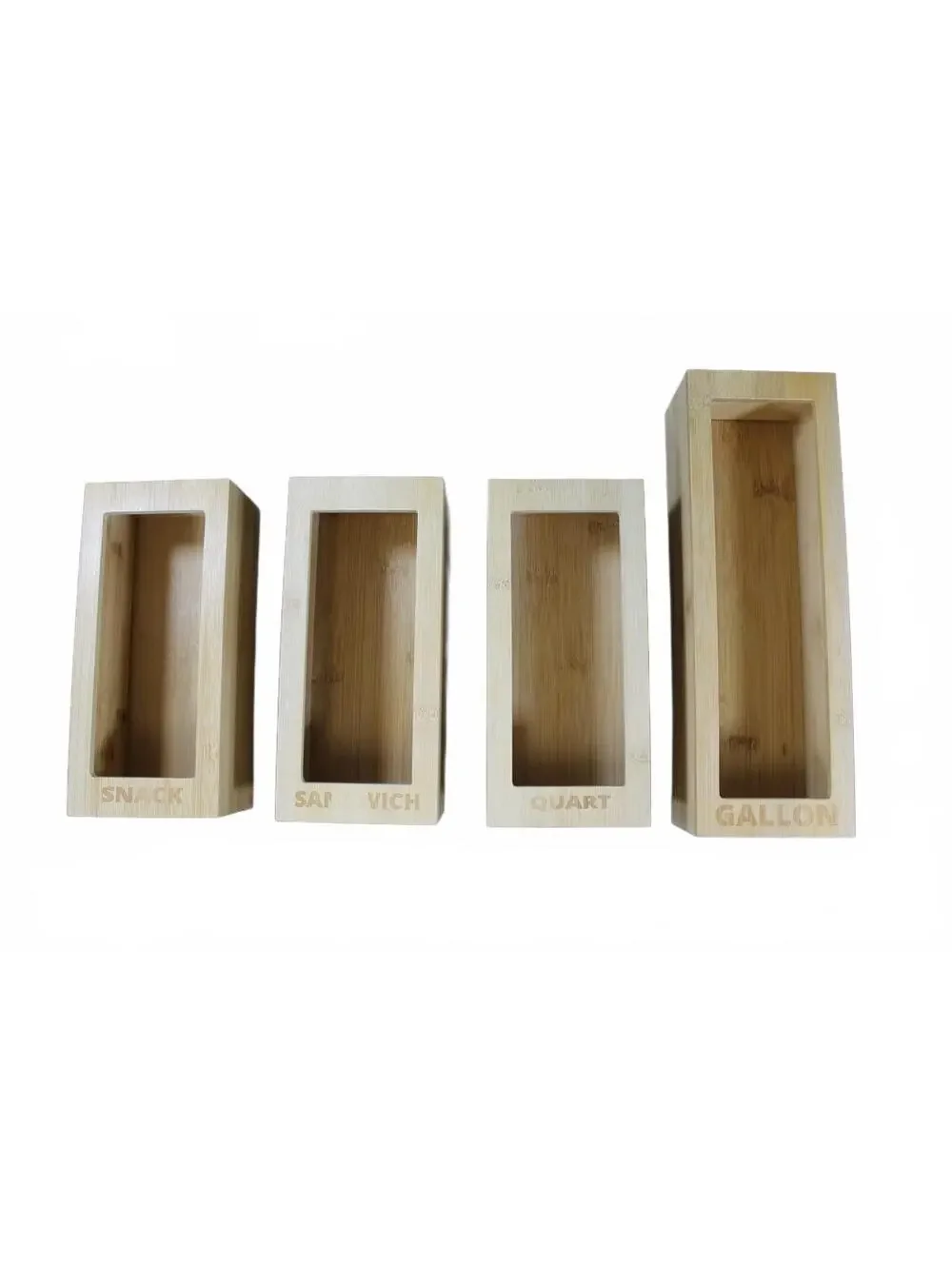 mHomeBilt Bamboo Food Storage Bag Drawer Organizer Set
